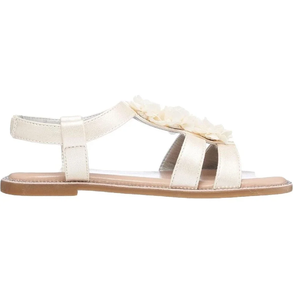 Kenneth Cole Brianne Fiore KCN004 Sandal Girls 1 Beige Open Toe Slingback KHD777